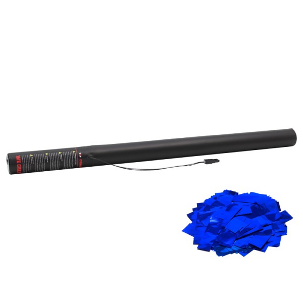Confetti-Maker Electric Confetti Cannon 80cm Blue Metallic