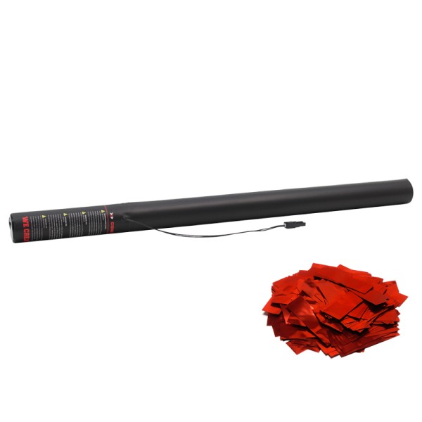 Confetti-Maker Electric Confetti Cannon 80cm Red Metallic
