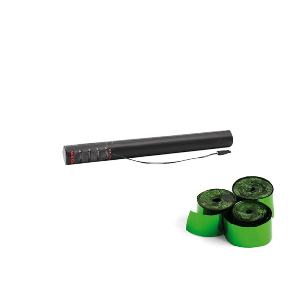 Confetti-Maker Electric Streamer Cannon 50cm Green Metallic