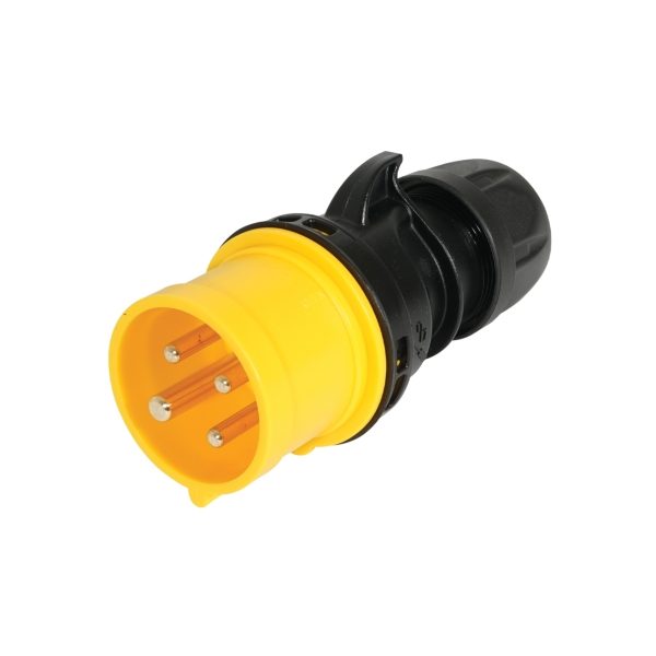 PCE 16A 110V 3P+E Plug Yellow/Black (014-4sx)
