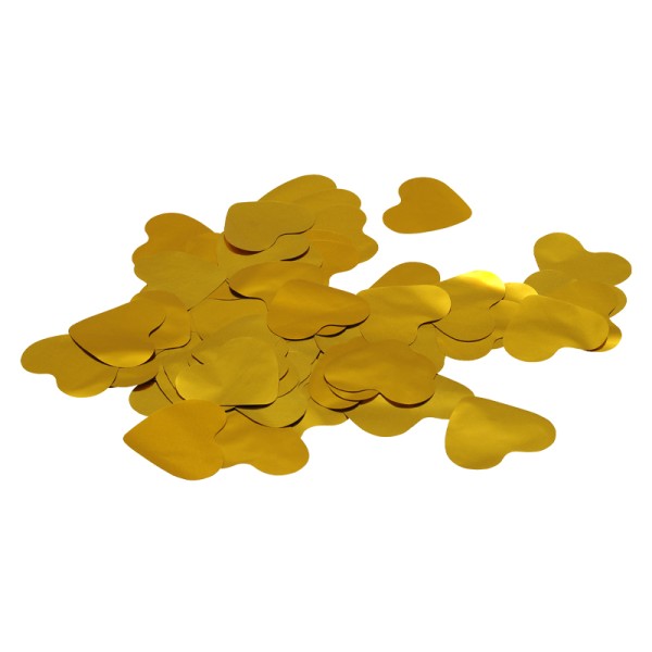 Equinox Loose Confetti Hearts, 55mm - Metallic Gold