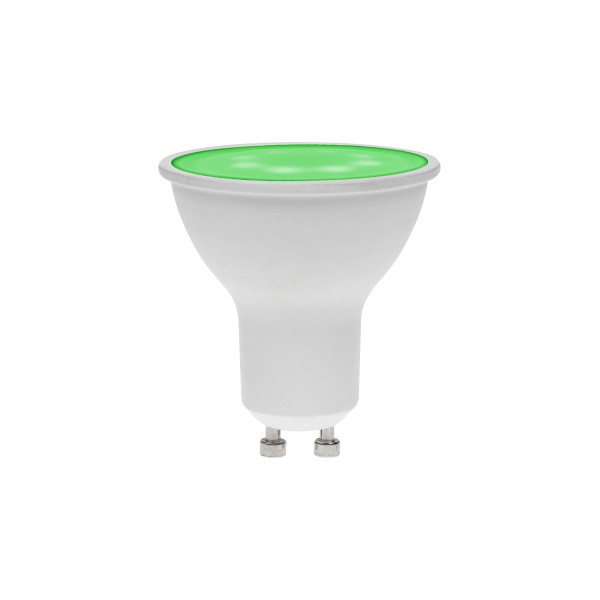 Prolite 7W Dimmable LED GU10 Lamp, Green