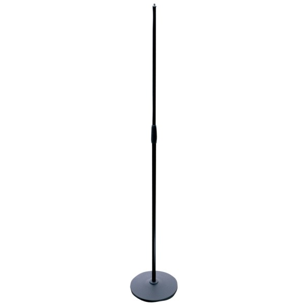 American Audio Microstand PRO-MS2 Straight Microphone Stand with Weighted Round Base, Black