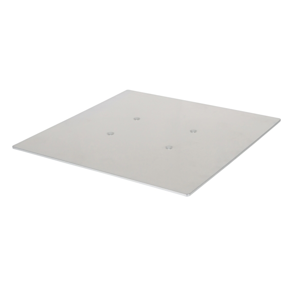 Equinox Quad Steel DecoTruss 500mm Base Plate, Silver