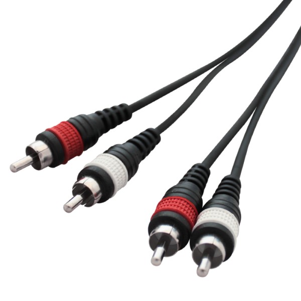 W Audio 3m 2x Phono - 2x Phono Cable