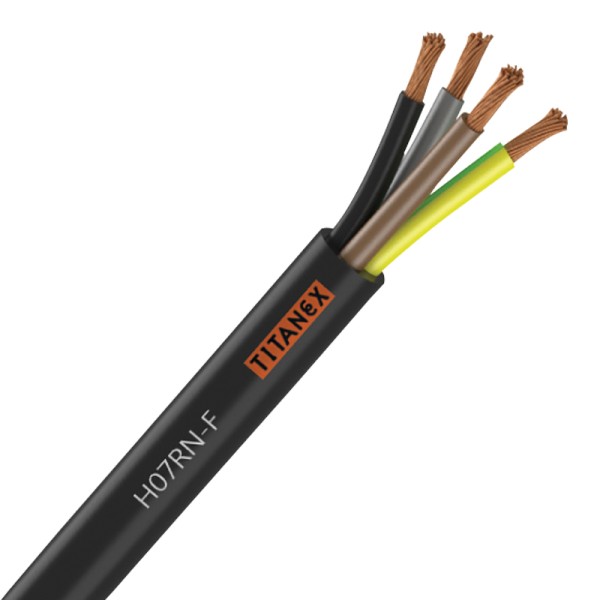 Titanex H07-RNF 4mm 4 Core Rubber Cable - 100M