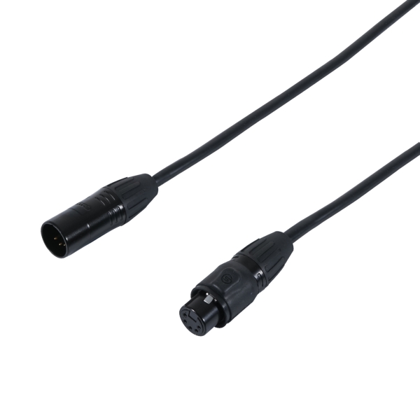 Seetronic 3m IP65 5-Pin Male XLR - 5-Pin Female XLR DMX Cable