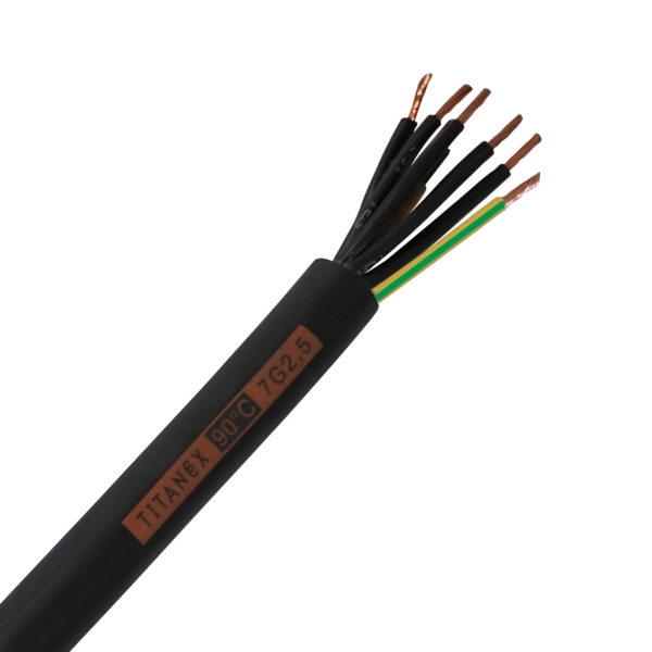 Titanex H07-RNF 2.5mm 7 Core Rubber Cable - 100M