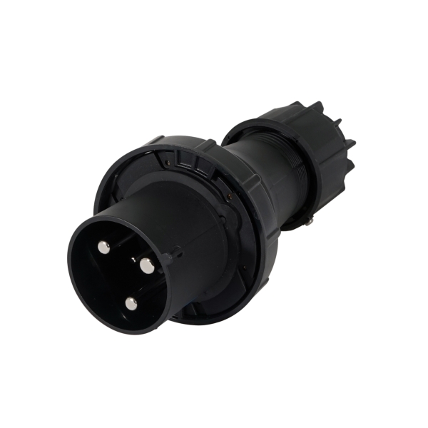 PCE 125A 230V 2P+E Plug (043-6xs) Black - IP67