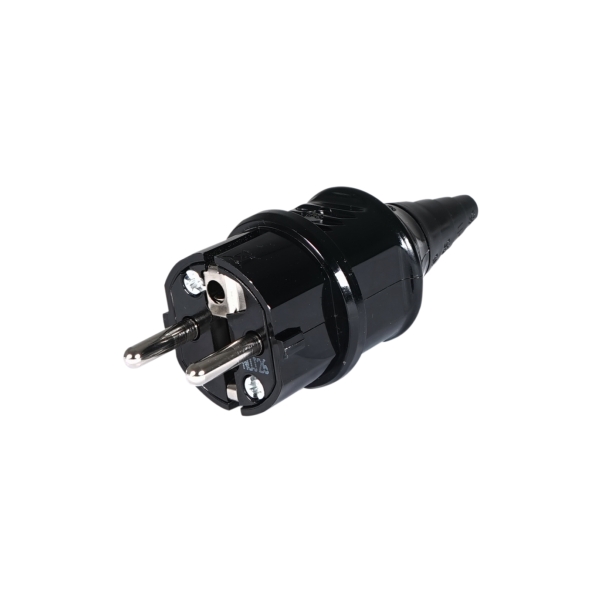 Mennekes 16A 230V 2P+E IP44 Black Schuko Plug (10754)
