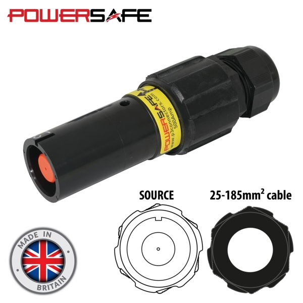 elumen8 Powersafe 500A Line Source 150mm L2 Black