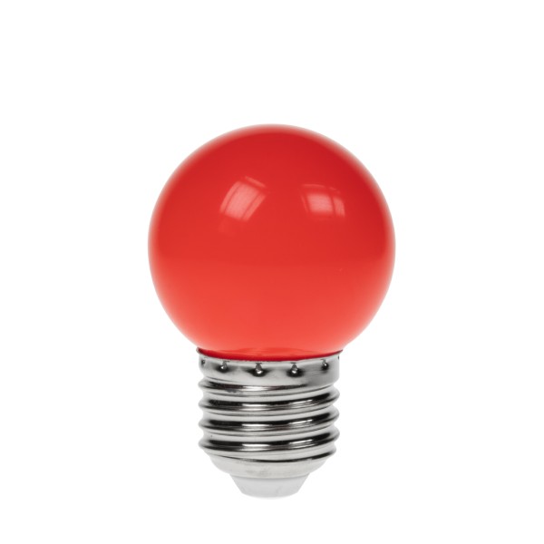Prolite 1W LED Polycarbonate Golf Ball Lamp, ES Red