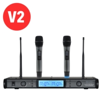 W Audio DTM 600H Dual Hand Held Diversity Radio Microphone System - Channel 38 (V2 Software)