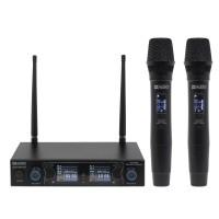 W Audio DM 800H Dual Hand Held Radio Microphone System - Channel 70