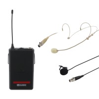 W Audio RM Quartet Body Pack Kit (864.99 Mhz) with Head Set and Lavalier Microphones