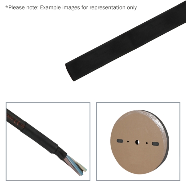 elumen8 12.7mm (1/2-inch) Heatshrink Tubing, 2:1 Black, 100m