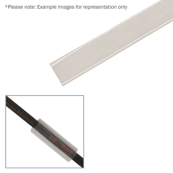 elumen8 25.4mm (1-inch) Adhesive Lined Heatshrink Tubing, 3:1 Clear 1.2m