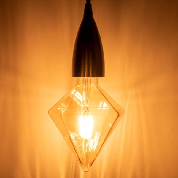 Prolite 4W Dimmable LED Tri-Diamond Gold Filament Lamp 1800K ES