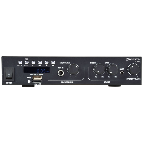 Adastra A200 Stereo PA Amplifier, 2x 55W @ 4 Ohms