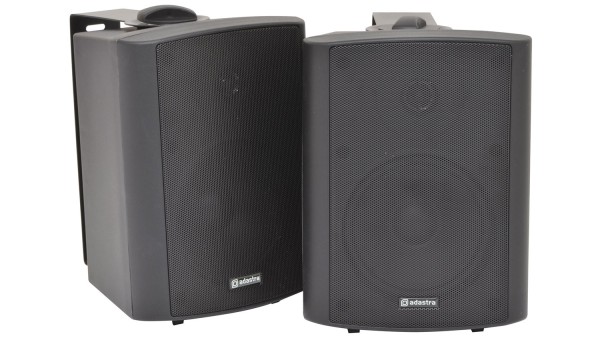 Adastra BC5A-B 5.25 Inch 2-Way Amplified Speaker Set, 30W - Black