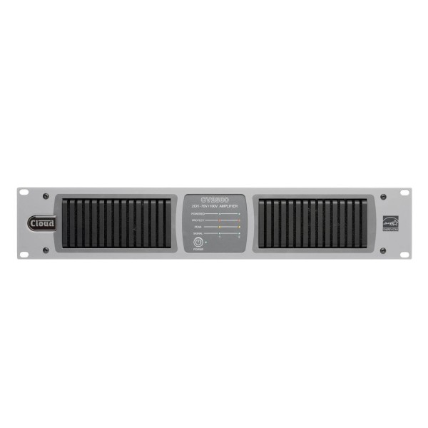 Cloud CV2500 2 Channel Amplifier with Internal DSP, 500W @ 70V / 100V Line