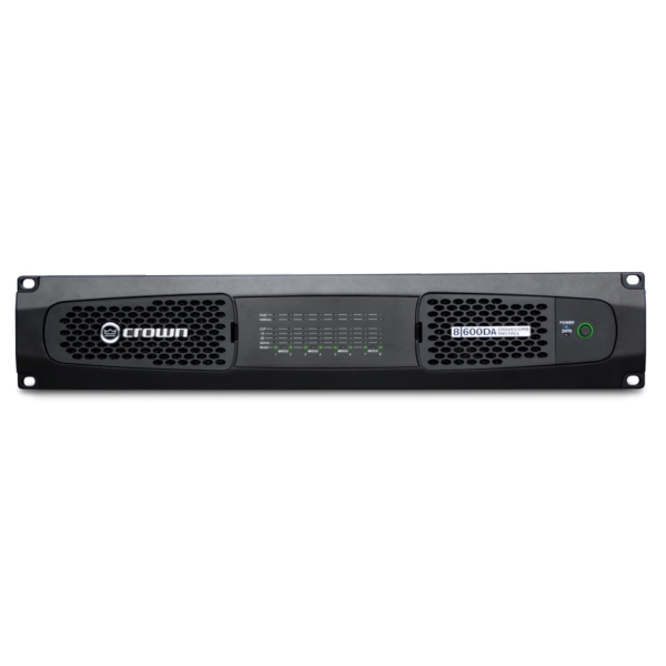 Crown DCi8 600DA 8-Channel Install Amplifier with Dante Network Audio, 600W @ 4 Ohms or 70V / 100V Line