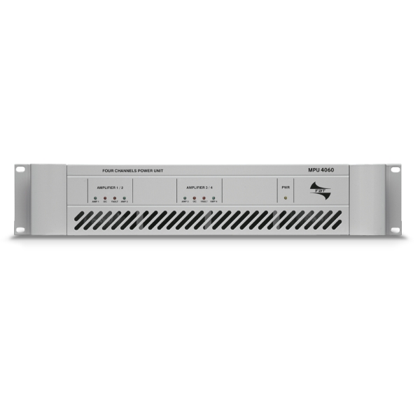 FBT MPU 4060 Multi-Channel 100V Line Power Unit, 4x 60W / 2x 120W @ 70V or 100V Line