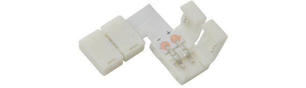 Lyyt SC8-L LED Tape L Connector for 8mm Single Colour LED Tape, Pack of 5