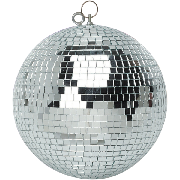 FXLab Silver Mirror Ball with Dual Hanging Points, 15mm Facets - 500mm
