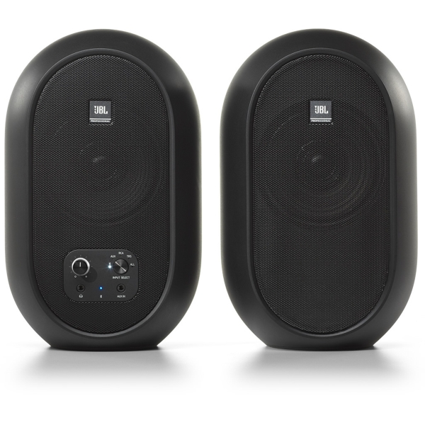JBL 104-BT 4.5-Inch Compact Desktop Reference Monitors with Bluetooth (Pair), 60W - Black