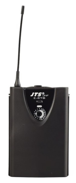 JTS E-6TB UHF Body Pack Transmitter supplied with JTS CM-501 Lavaliere Microphone - Channel 70