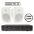 Adastra 8x BH6-W Passive Speaker with A4 Mixer Amplifier Package - view 1