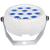QTX BATPAR-18 RGB LED PARCan, 12x 15W - White - view 3