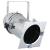 PAR 64 Long Nose PARCan with Gx16D Lamp Holder and PARSafe - Silver - view 1