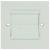 av:link Single Gang Wall Plate Brushes - White - view 2