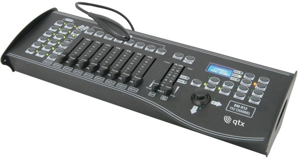 QTX DM-X12 DMX Lighting Controller, 192 Channels with Joystick