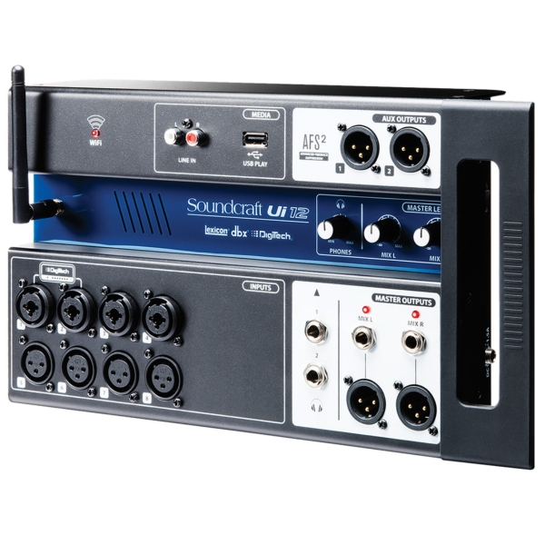 Soundcraft Ui12 12-Channel Digital Mixer / Multi-Track USB Recorder with Wireless Control