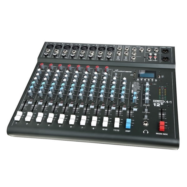 Studiomaster Club XS 12+ 12-Input Analogue Mixing Desk with Bluetooth & Digital FX