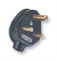 15 amp Plug Rewireable Roundpin Plug