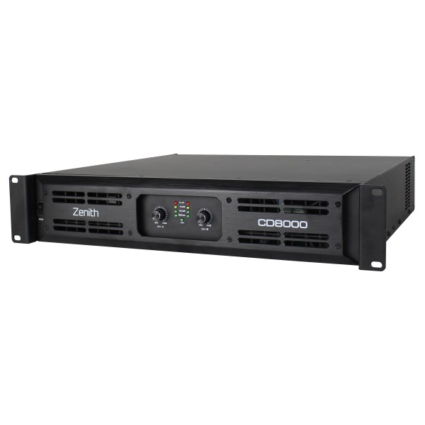 Zenith CD 8000 Power Amplifier, 2x 2500W @ 4 Ohms