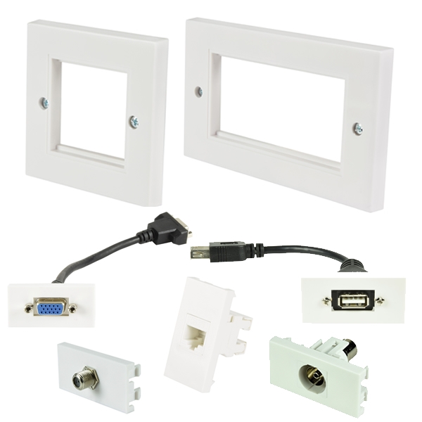 AV Connection Wall Plates