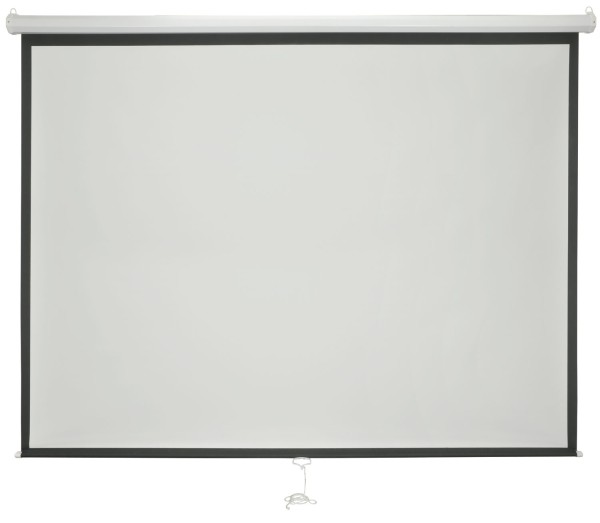 av:link MPS100-4:3 100 Inch Manual Projector Screen, 4:3, Suspended or Wall Mount
