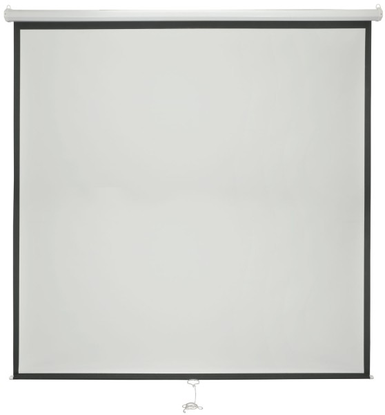 av:link MPS84-1:1 84 Inch Manual Projector Screen, 1:1, Suspended or Wall Mount