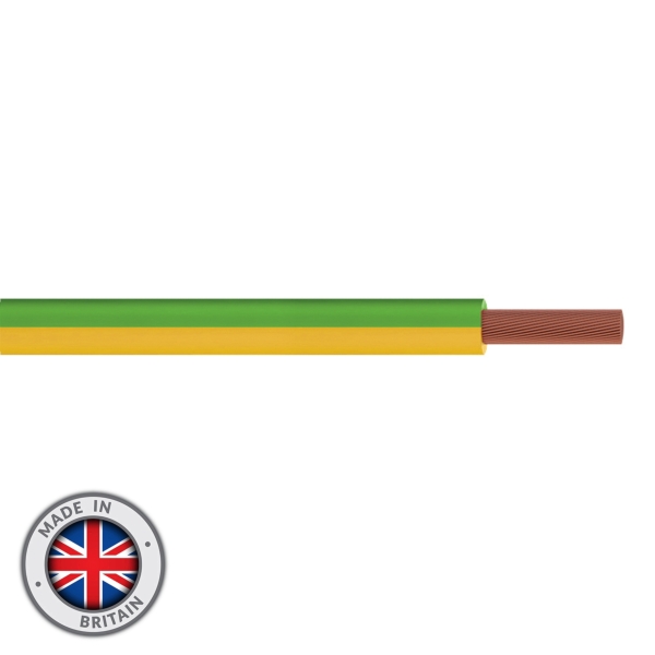 elumen8 Tri-Rated 4mm Switchgear Cable, Green & Yellow - 100M