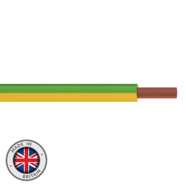 elumen8 Tri-Rated 6mm Switchgear Cable, Green & Yellow - 100M