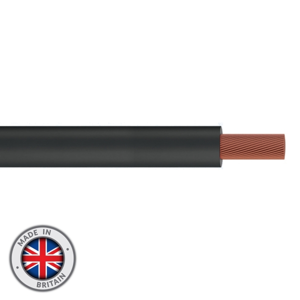 elumen8 Tri-Rated 16mm Switchgear Cable, Black - 100M