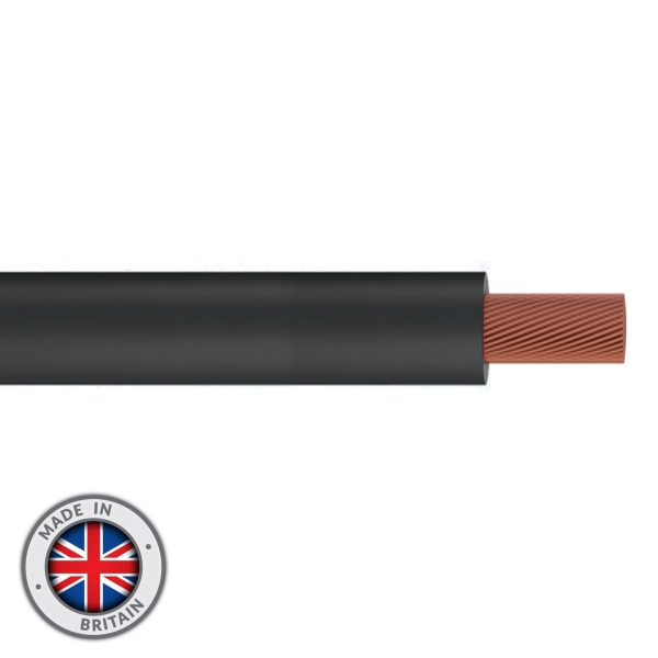 elumen8 Tri-Rated 25mm Switchgear Cable, Black - 100M