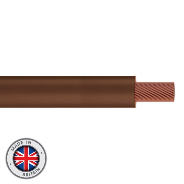 elumen8 Tri-Rated 25mm Switchgear Cable, Brown - 100M