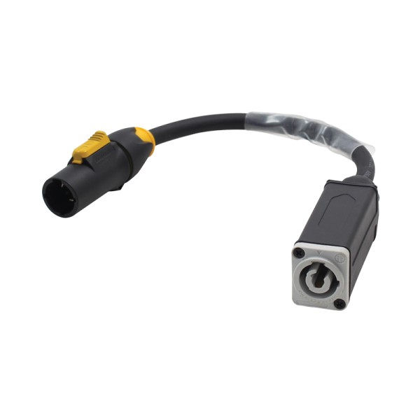 LEDJ 0.25m PowerCON TRUE1 to PowerCON Adaptor Cable - 2.5mm