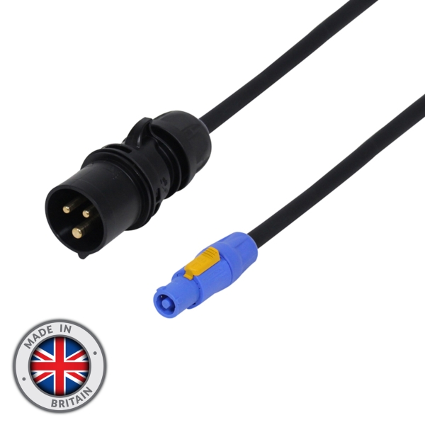 LEDJ 2m 2.5mm 16A Male - PowerCON Cable